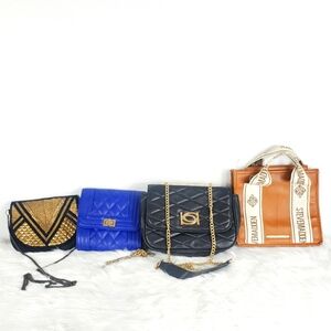 Bundle of 4 Modern Bags Forever 21, Bebe, Steve Madden & Charlotte Russe Quilted